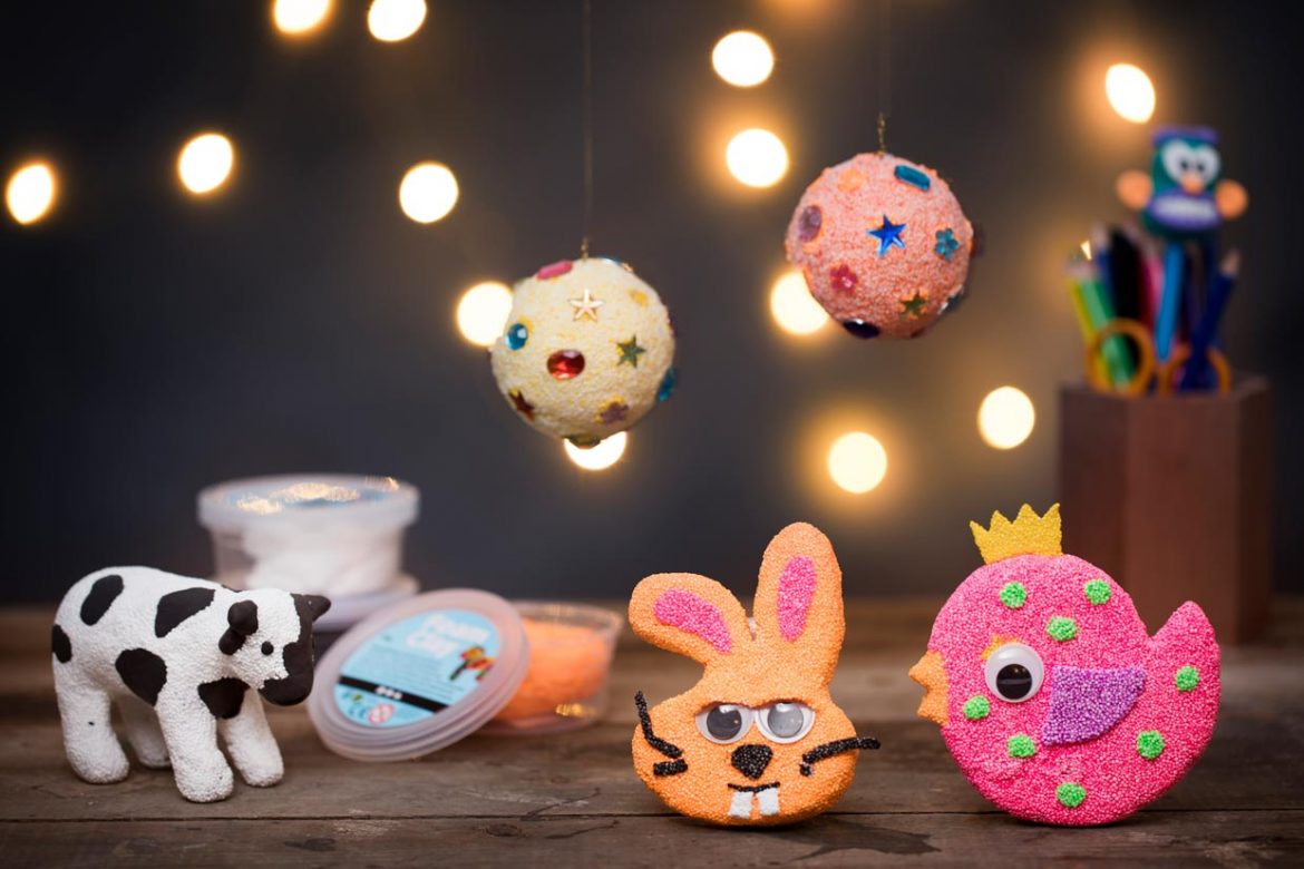 10 farvestrålende idéer med Foam Clay