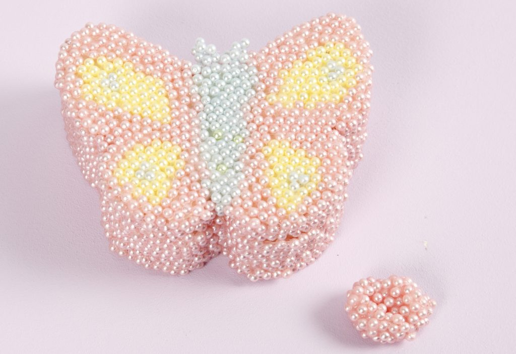Kreative idéer med Pearl Clay modellering sommerfugl smykkeskrin af træ