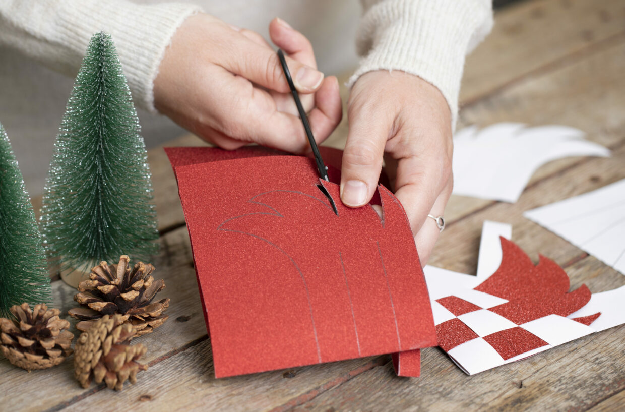 juleklip til din diy jul med papir, karton og pynt